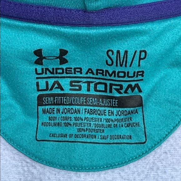 Under Armour Storm Women's Size Small Blue and Purple Striped Zip-Up Jacket - Picture 8 of 8